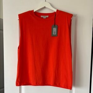 All Saints Vibrant Orange Top